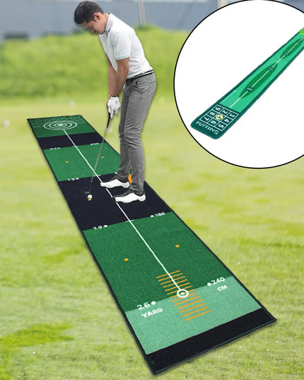 Golf Putting Indoor Golf Hitting Mat Green Mat Golf Practice Training Aid Equipment for Home Outdoor Backyard Golf Practice