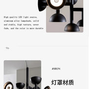 Postmodern chandelier Restaurant Creative danish designer light  Living Room Simple LED Indoor bedroom aesthetic lights