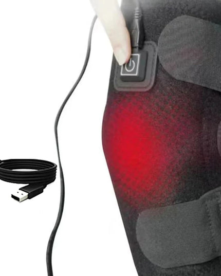 Electric knee heating pad - A USB-powered warming knee strap, suitable for joints, with adjustable heating band, ideal for daily