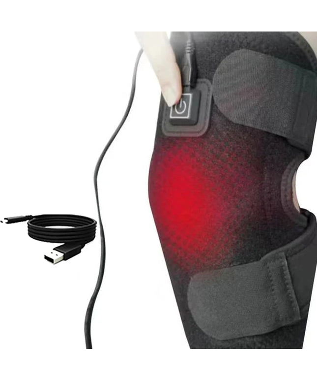 Electric knee heating pad - A USB-powered warming knee strap, suitable for joints, with adjustable heating band, ideal for daily