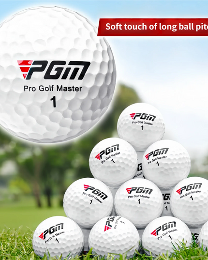 PGM Official 3-Layer Premium Golf Balls Practice Compet Performance Training for Distance Straight Shots Golf Design for Sports