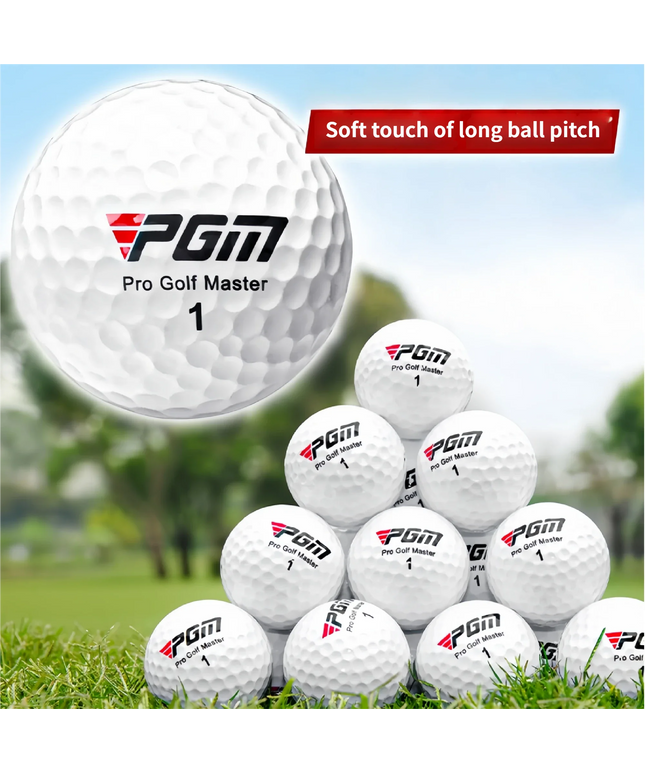 PGM Official 3-Layer Premium Golf Balls Practice Compet Performance Training for Distance Straight Shots Golf Design for Sports