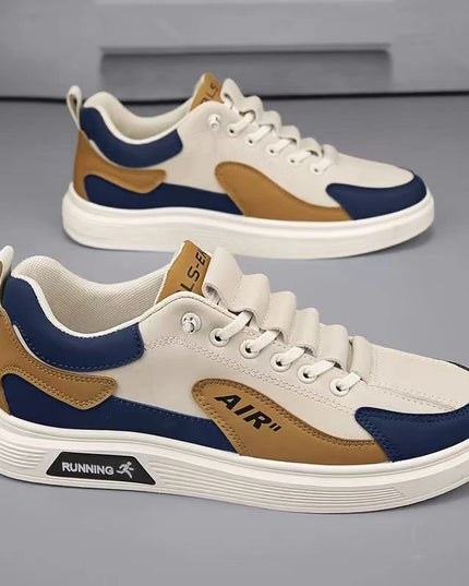 New Men's Shoes Leather Fashion Low-top Men's Casual Trendy Shoes Running Sports