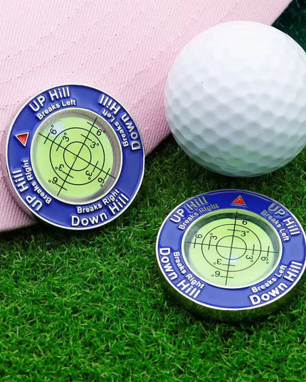 Golf Putt Ball Marker High Precision Round Golf Putt Green Reader Golfing Putting Aid Golf Slope Putting Level Reader