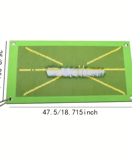 Golf Practice Mat, Indoor And Outdoor Golf Hitting Mat, Golf Training Auxiliary Mat Mat + 4 Floor Nails + 1 Hook