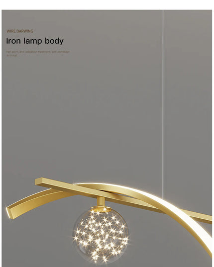 Modern LED Chandelier for Living Room Dining Room Glass Ball Kitchen Lamp Home Decor Lighting Novelty Nordic LED Hanging Lights