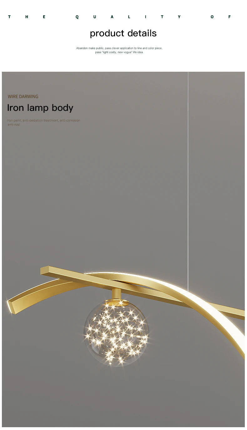 Modern LED Chandelier for Living Room Dining Room Glass Ball Kitchen Lamp Home Decor Lighting Novelty Nordic LED Hanging Lights