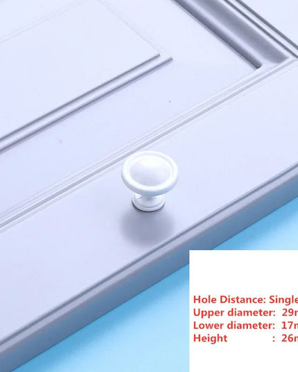 Handles Drawer Cabinet Furniture Kitchen Handles for Cabinet Knob Door Drawer Furniture Kitchen Knob Simplicity Fuji White