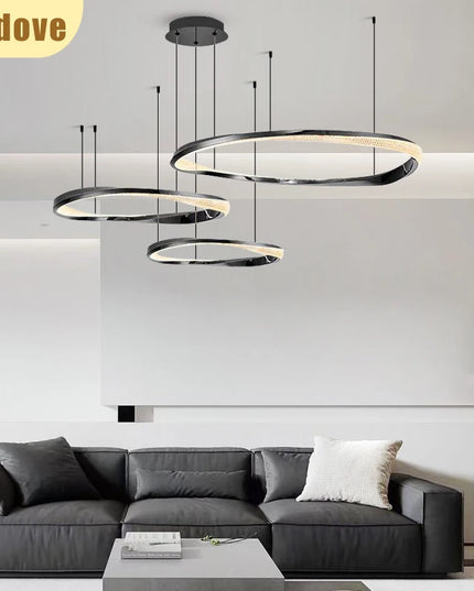 Modern Light Luxury Villa LED Chandelier Italian Art Living Room Hotel Restaurant Kitchen Home Decoration Lighting Fixtures