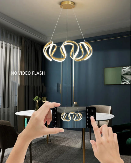 Modern Stylish Lustre LED Chandelier Art Design Pendant Light Living Kitchen Ceiling Lamps Home Room Decoration Lighting Fixture