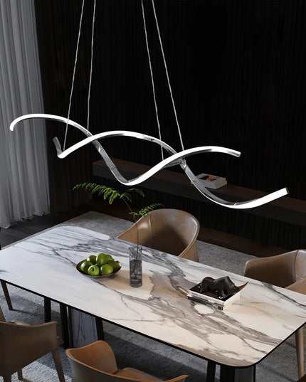 Modern chandelier Lights Simple Dining Room Lights Kitchen Long led Chandelier Living Room Pendant Lamp Home Decoration Lighting