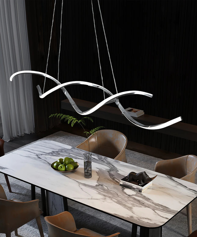 Modern chandelier Lights Simple Dining Room Lights Kitchen Long led Chandelier Living Room Pendant Lamp Home Decoration Lighting