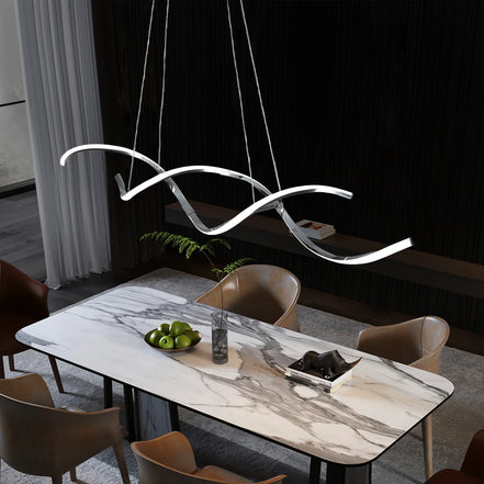 Modern chandelier Lights Simple Dining Room Lights Kitchen Long led Chandelier Living Room Pendant Lamp Home Decoration Lighting