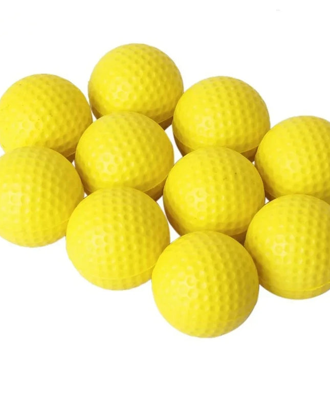 10 Foam Golf Practice Balls, Soft Balls for Indoor or Outdoor Training, Great for Improving Golf Skills, Durable, Accessories