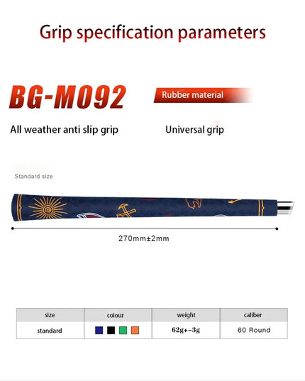 Golf Club Grips for Men and Women, Natural Rubber Standard, Anti-skid Comfortable Golf Iron/ Fairway Wood Grips