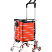 1PC Stainless Steel Portable Shopping Cart Roller Puller Household Luggage Carrier Ergonomic Design for Easy Carrying And Moving