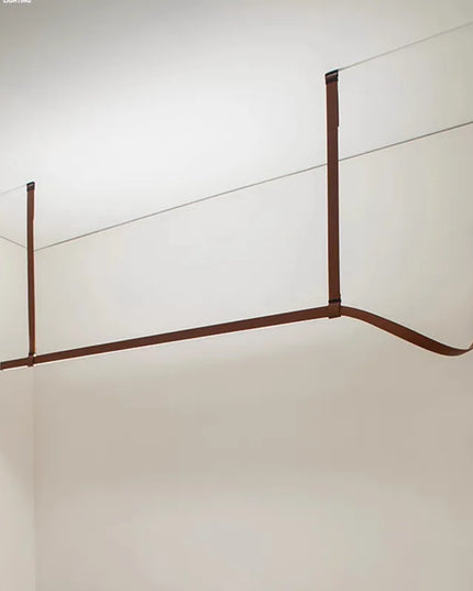 Modern LED Leather Chandelier Minimalist long chandelier For Living Room Kitchen Island Decor Dining Table Hanging Lamp fixtures
