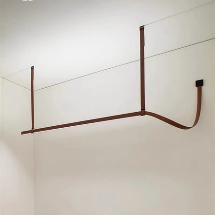 Modern LED Leather Chandelier Minimalist long chandelier For Living Room Kitchen Island Decor Dining Table Hanging Lamp fixtures