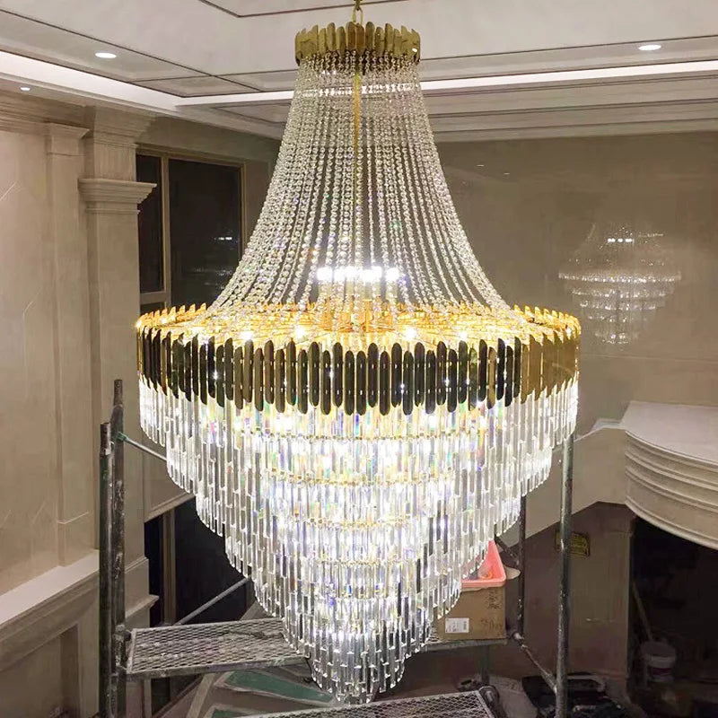 Modern Chandeliers for Living Room Chandelier Luxury Crystal Chandelier Ceiling Lights Lustre Salon Loft Pendant Lighting Lamps