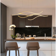 Modern Minimalist Led Chandelier Creative Personality Dining Room Bar Pendant Light Lighting Kitchen Hanging Lamp Lustre Fixture