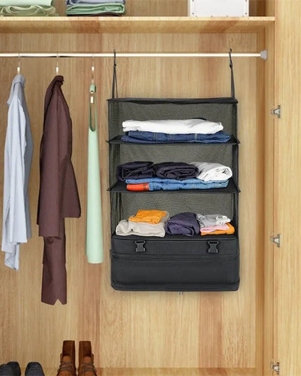 1 Set Housewares Luggage Travel Organizer Travel Essentials Hanging Packing Cubes Hanging Shelves Laundry Storage Compartment