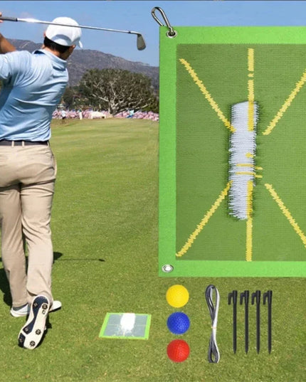 Golf Training Beginners Accessories for Swing Detection Batting Ball Directional Path Pads Practice Pads Tool Training Aids Mat