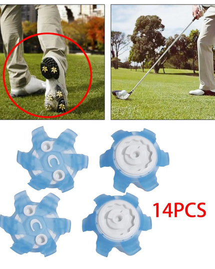 14Pcs Golf Shoe Spikes Durable Golf Shoe Replacements TPU for Women Men