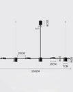 6 Heads Black / Remote Control / 110V|Warm Light|China Mainland