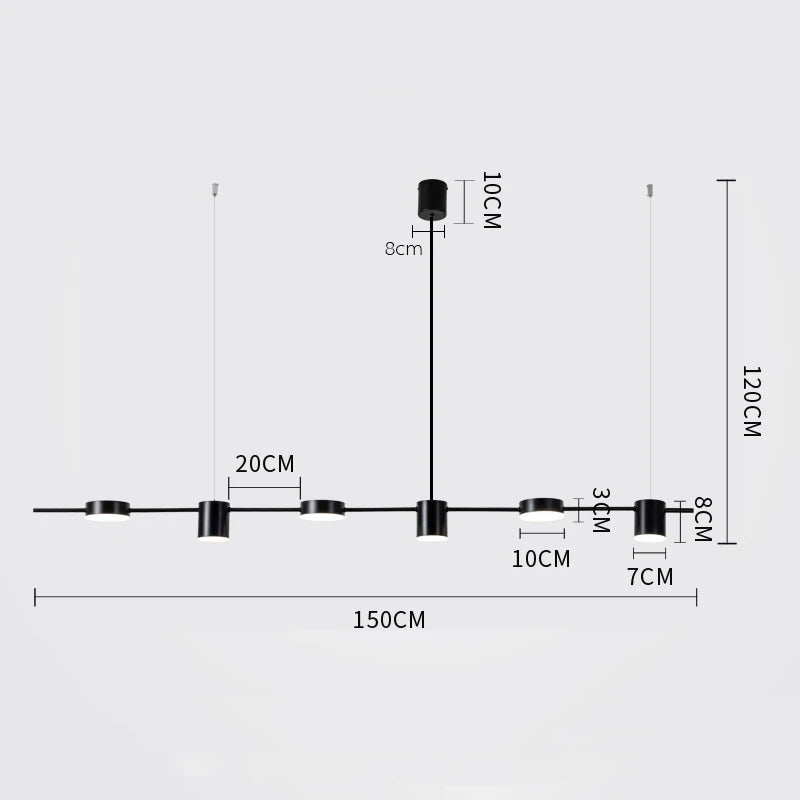 Modern LED Ceiling Chandelier Indoor Lighting Dining Table Chandelier Pendant Hanging Light Living Room Decoration Kitchen Lamp