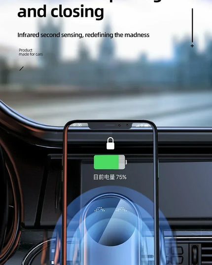 VIKEFON 30W Car Wireless Charger Car Phone Holder for iPhone 12 Pro Max 11 Pro X MAX 8 7 Plus Intelligent Infrared Phone Holder