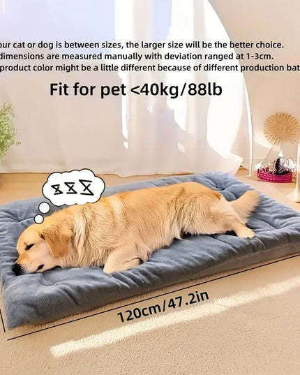 120cm Warm Dog Sofa Bed Winter Pet Dog Cat Bed Sleeping House Kennel Mat Cat Puppy Mattress Pet House Cushion For Large Dogs