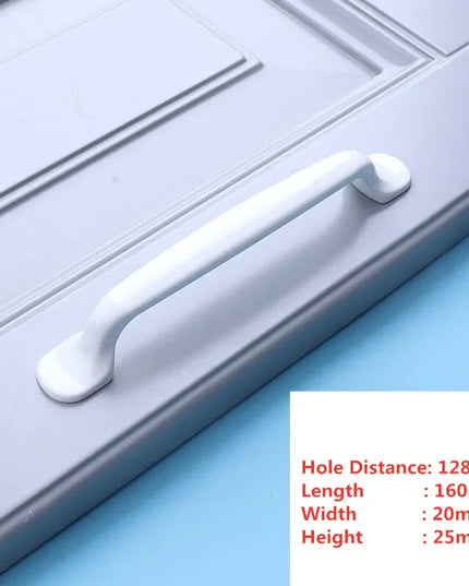 Handles Drawer Cabinet Furniture Kitchen Handles for Cabinet Knob Door Drawer Furniture Kitchen Knob Simplicity Fuji White