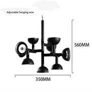 Postmodern chandelier Restaurant Creative danish designer light  Living Room Simple LED Indoor bedroom aesthetic lights