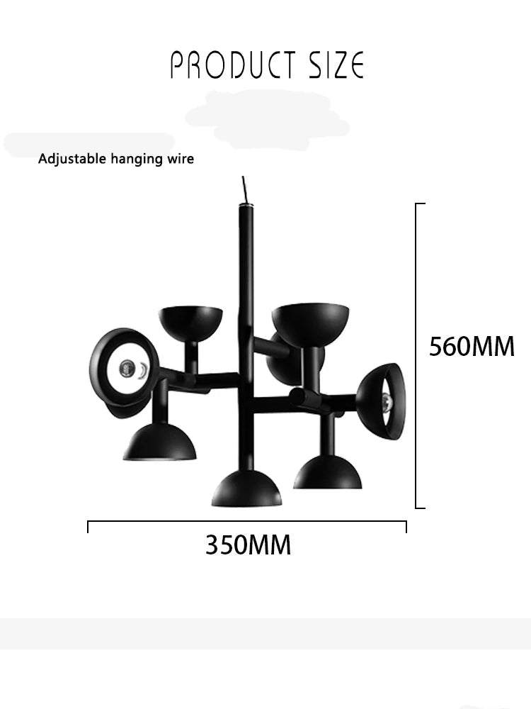 Postmodern chandelier Restaurant Creative danish designer light  Living Room Simple LED Indoor bedroom aesthetic lights