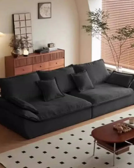 Modern Beige Living Room Sofas Designer Retro Luxury Lazy Living Room Sofas Boneless Leather Woonkamerbanken Furniture Home