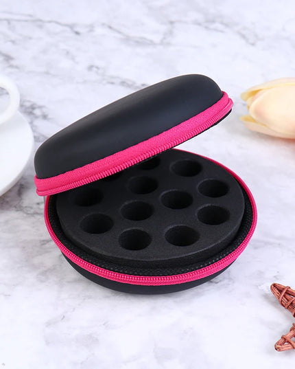 12 Bottles1ml 2ml  Round Essential Oil Storage Bag Essential Oil Organizer Case