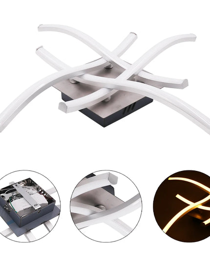 Modern Led Chandeliers Light for Living Dining Room Bedroom Study Room New Matte White Led Chandelier Fixture Ceiling Lamps