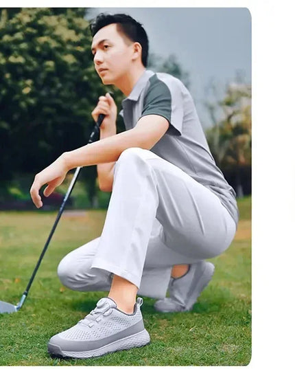 Golf Shoes for Men Breathable Non-slip Golf Sneakers Grass Walking Golfing Shoes Male Tenis Sports Golfer Footwear