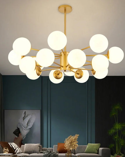 Modern Glass led Chandelier Lighting Ceiling Chandeliers Light For Dining Living Room Bedroom Kitchen Indoor Lustre Fixture Lamp
