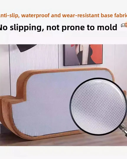 Living Room Corduroy Sofa Vacuum Compressed Sponge Bedroom Multifunctional Sofa Bed Comfortable Remove Washable Home Decoration