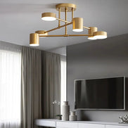 Modern LED Ceiling Chandelier White 6 Heads Hanging Lamp Light  For Ceiling Dining Living Rooms Bedroom Hall Home Decor Fixtures