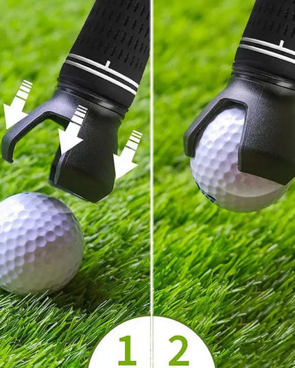Golf Ball Pick Up Clip Tool Retriever Durable Back And Knee Saver Claw Grabber Screw-On Putter Tool Kit Golfer Grip  Accessories