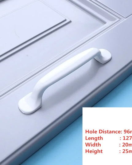 Handles Drawer Cabinet Furniture Kitchen Handles for Cabinet Knob Door Drawer Furniture Kitchen Knob Simplicity Fuji White