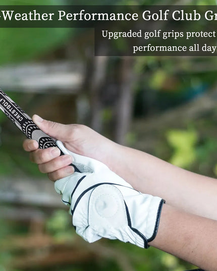 Crestgolf 10pcs / Pack Rubber Golf Club Grips Midsize Grips Iron Club 60R Carbon Yarn Anti-skid Golf Wood Grips