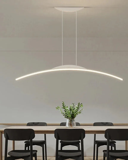 Modern LED Chandelier for Dining Room Kitchen Bar Living Bedroom Ceiling Pendant Lamp Black Simple Design Chandelier Light
