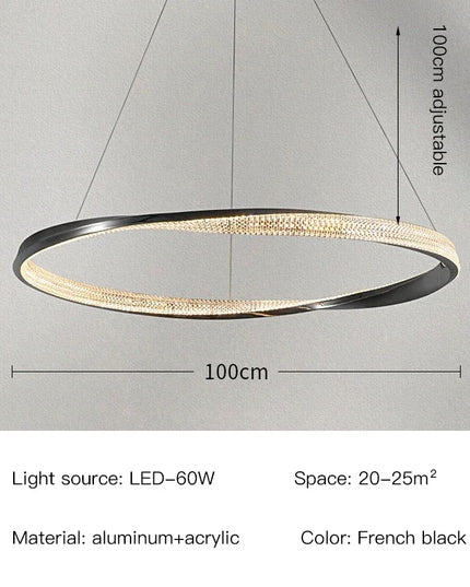 Modern Light Luxury Villa LED Chandelier Italian Art Living Room Hotel Restaurant Kitchen Home Decoration Lighting Fixtures