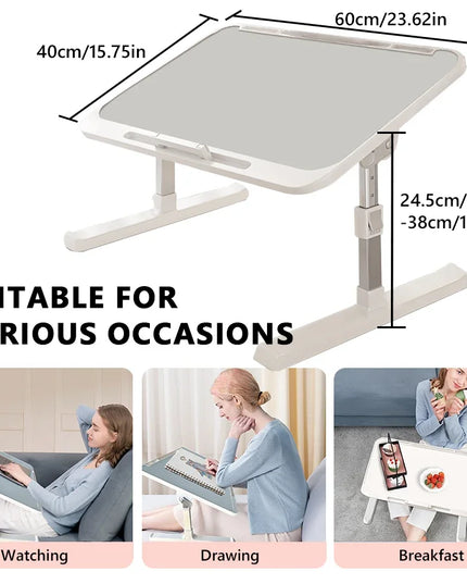 Computer Desk Bed Top Desk Adjustable Folding Simple Home Bedroom Sitting Floor Bay Window Laptop Office Small Desk Board