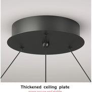 Modern LED spiral chandelier is suitable for living room dining room bedroom study villa home decoration lighting room decoratio