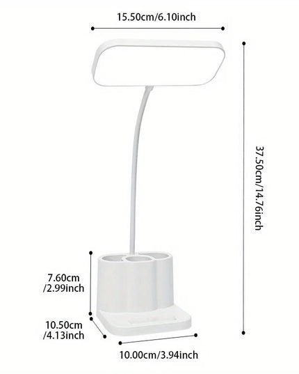 USB Rechargeable Table Lamp Learning Dormitory Bedroom Bedside LED Night Light Eye Protection 3 Levels Dimmable Touch Desk Lamp