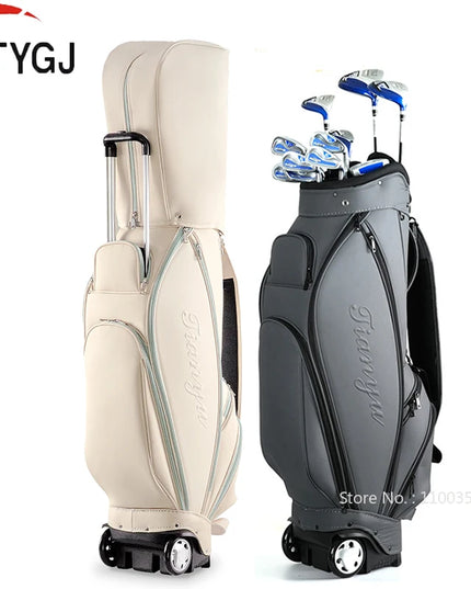 TTYGJ Golf Bag Lightweight Waterproof Stand Package with Wheel Men Women High Capacity Golf Cart Club Standard Bags
